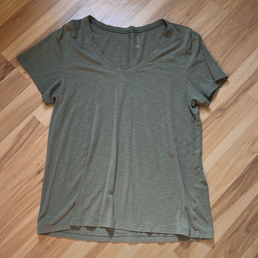Aerie Green V Neck